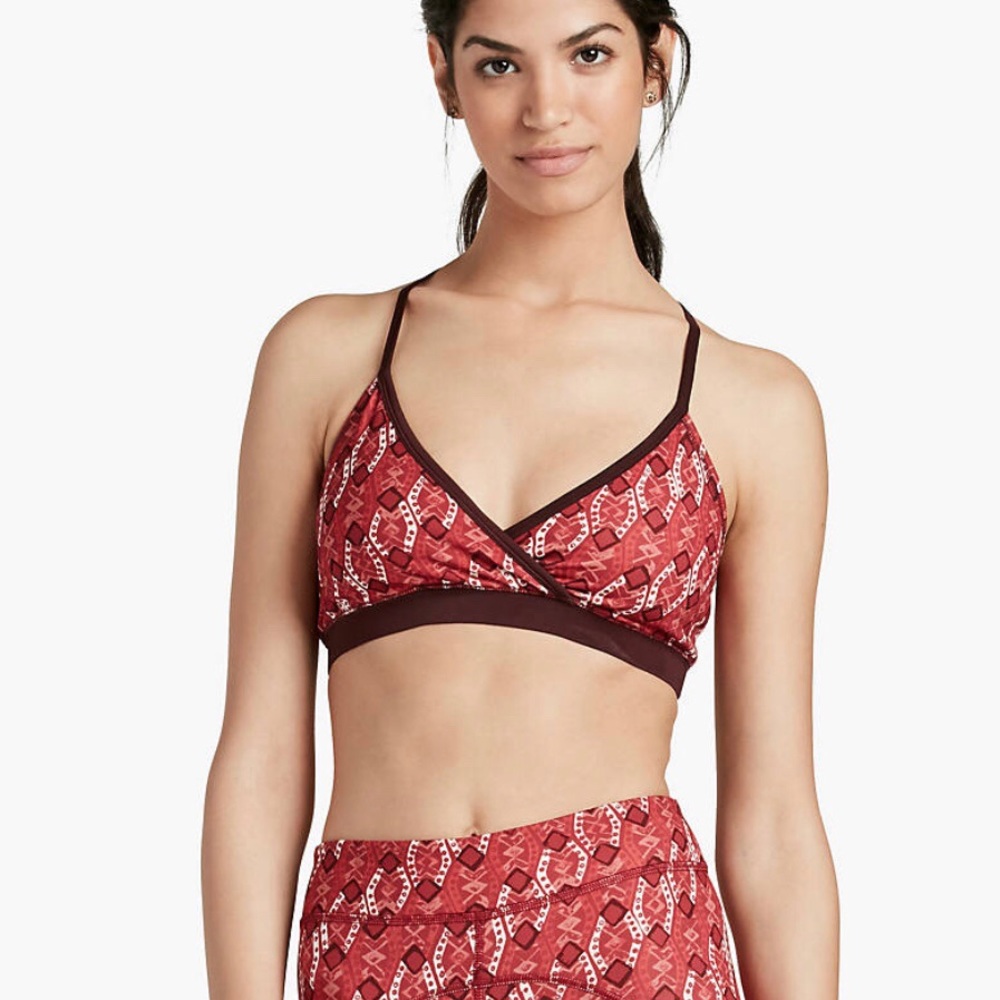 NWT Lucky Brand Lotus XL Sports Bra Top Racerback